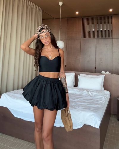 Спідниця-шорти балон з плащівки