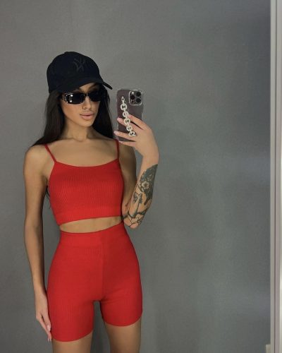 Костюм з топом та шортами з мустангу (маломірить)