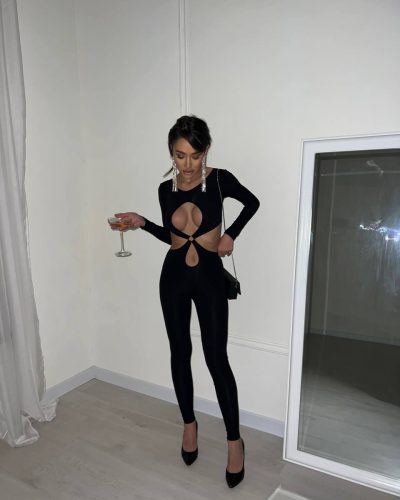 Комбізнезон з трикотажу з кільцем