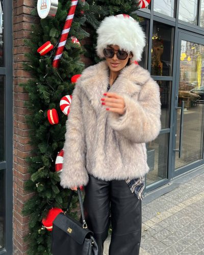 Шуба з еко-хутра