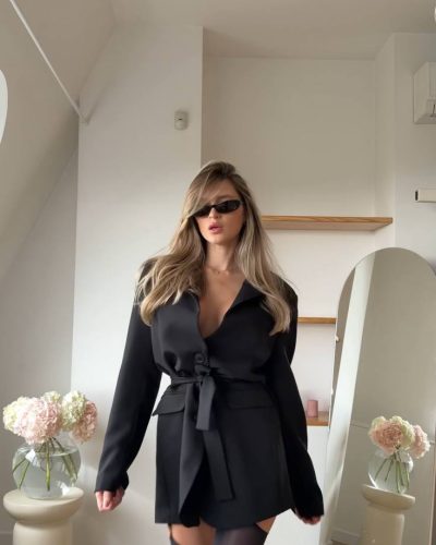 Сукня-піджак з костюмної тканини