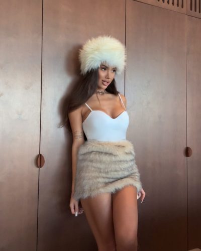 Спідниця зі штучного хутра