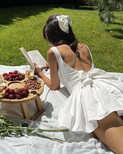 Сукня з відкритою спинкою з котону