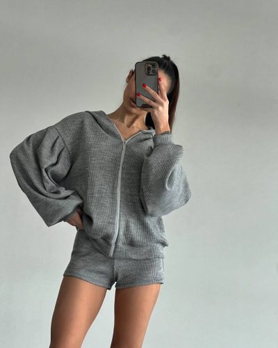 Толстовка з трикотажу рубчик