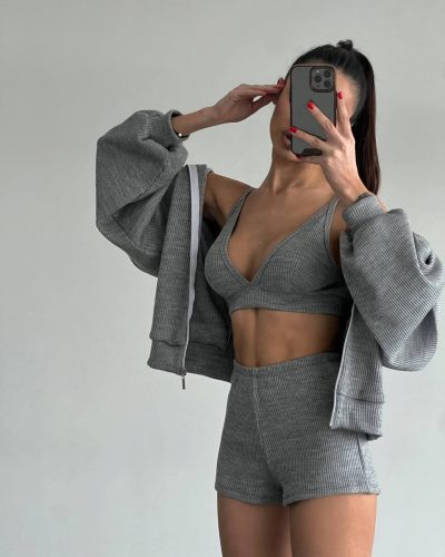 Топ з трикотажу рубчик