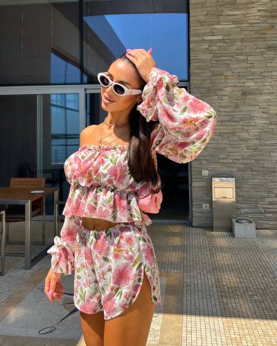 Шорти з креп-шифону