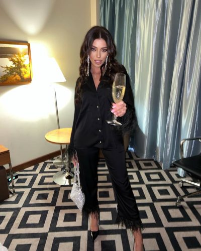 Сорочка з шовку Armani з пір’ям