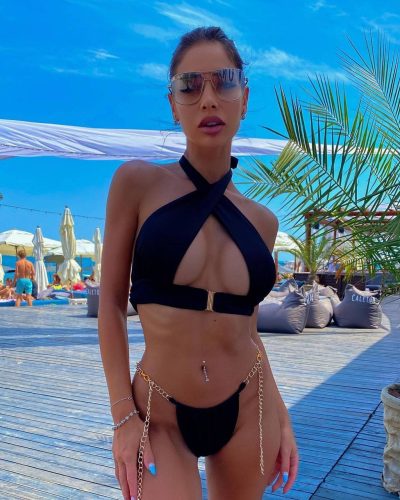 Купальник з ланцюжками