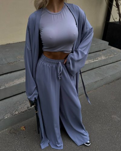 Брюки з креп-костюмки