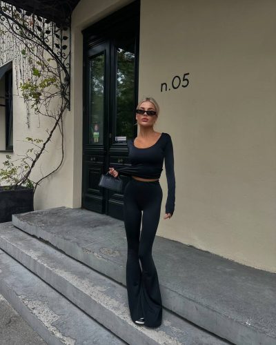 Топ з довгим рукавом з біфлексу