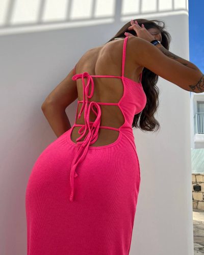 Сукня з зав’язками на спині